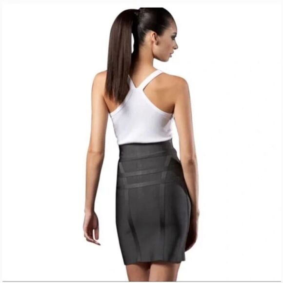 Herve Leger High Waist Zip Front Bandage Skirt - Picture 1 of 7
